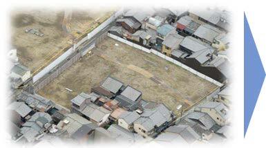 Image of demolition for reconstruction in 2022