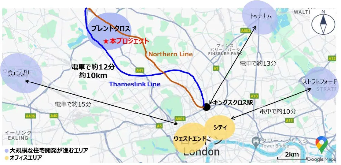 Wide area map image