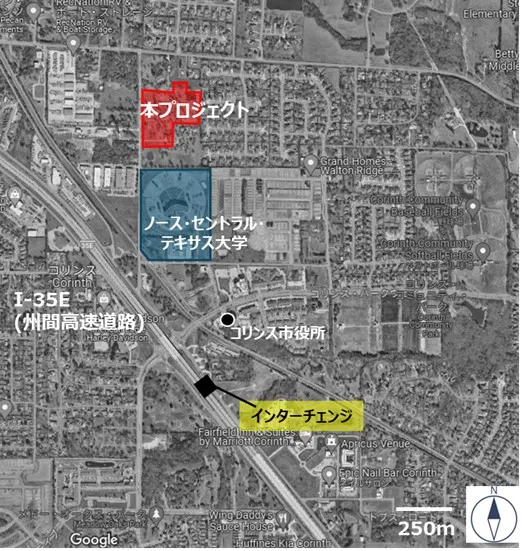 1250 N. Corinth Street Project Area Map Image